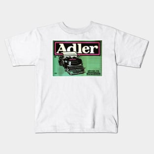 ADLER TYPEWRITER Advertisement 1909 by Lucien Bernhard Vintage German Lithograph Kids T-Shirt